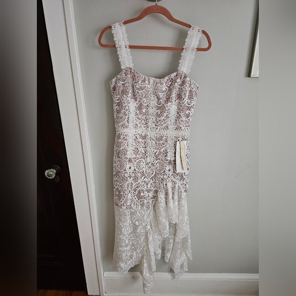 NWT Bronx and Banco Tiffany Blanc Dress in White Size 8 - Picture 4 of 16